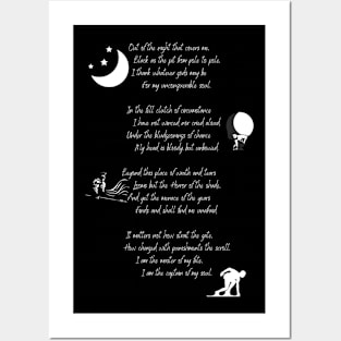 Invictius by William Ernest Henley Posters and Art